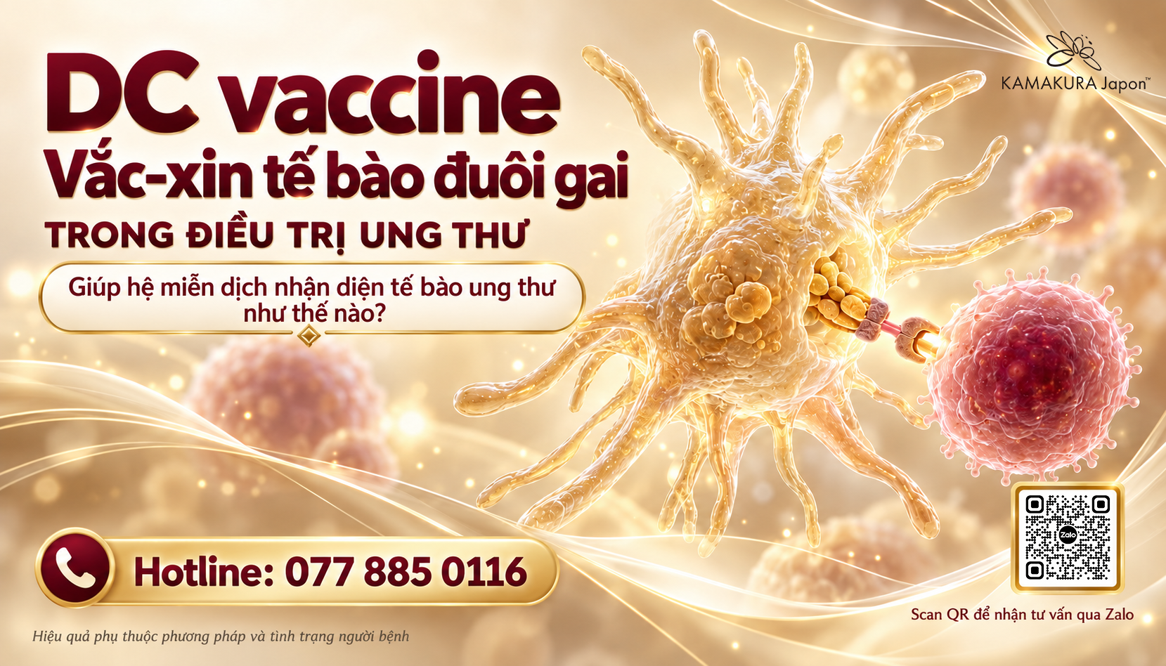 DC vaccine (tế bào đuôi gai): Giúp hệ miễn dịch nhận diện tế bào ung thư như thế nào?