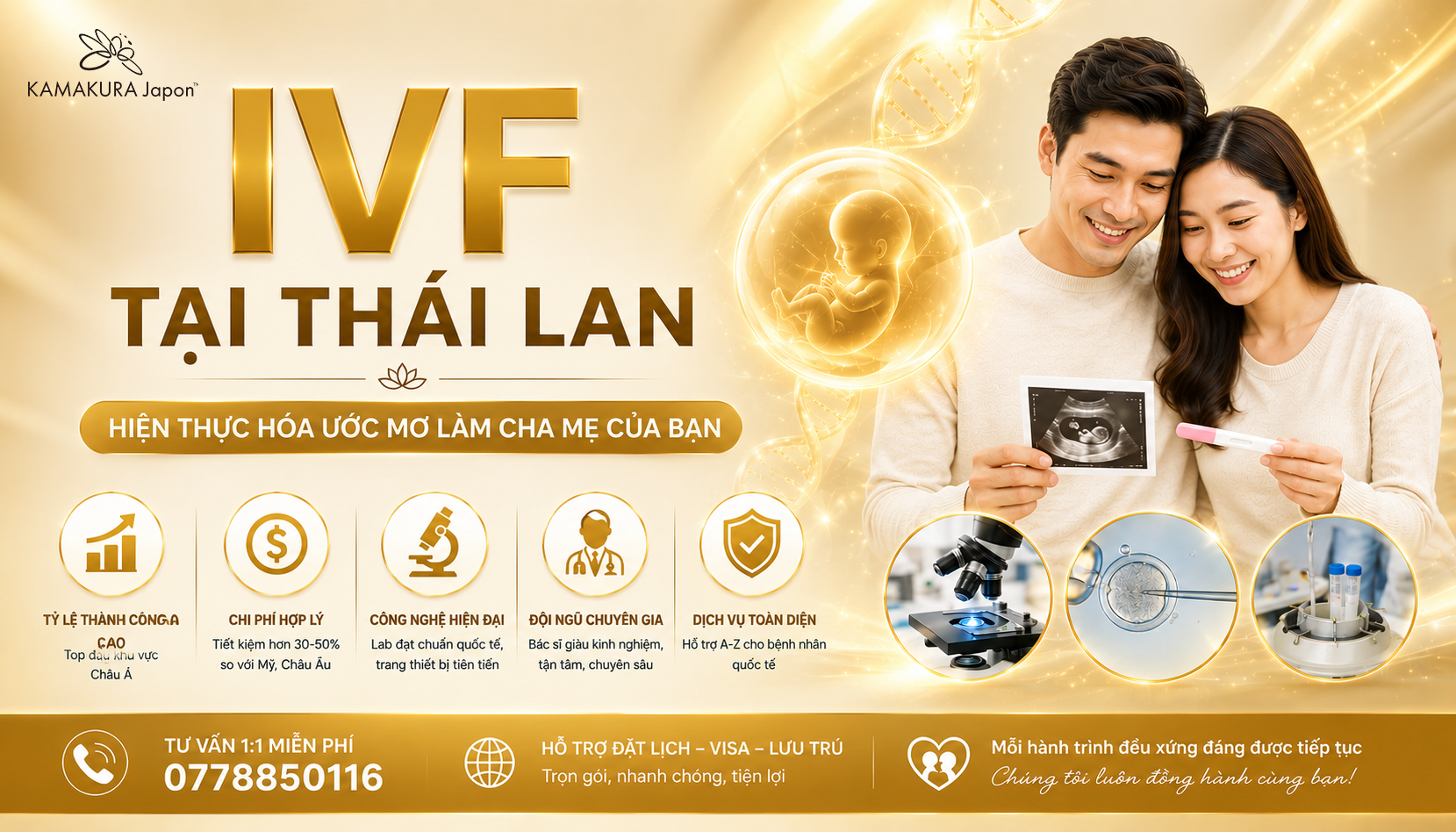 Thụ tinh nhân tạo (IVF) Tại Thái Lan: Tỷ Lệ Thành Công Cao, Chi Phí Hợp Lý Và Công Nghệ Hỗ Trợ Sinh Sản Hàng Đầu